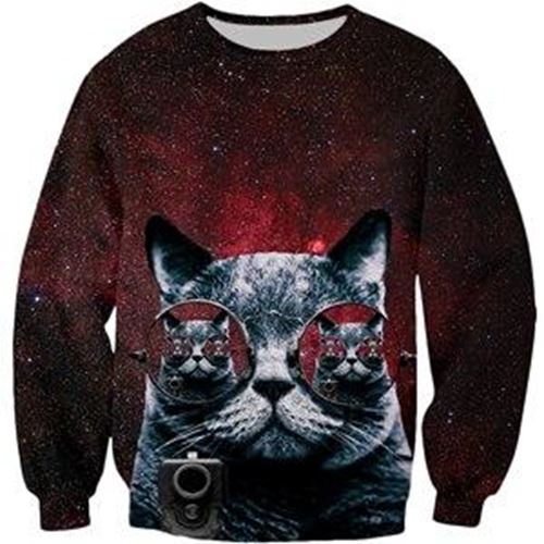 Sweatshirt Cat Take Over Design 123