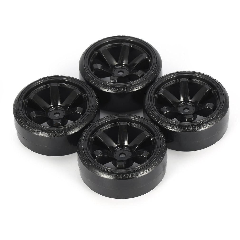 Cool 4Pcs RC Hard Pattern Drift Tires Tyre Wheel for Traxxas HSP Tamiya HPI 1:10