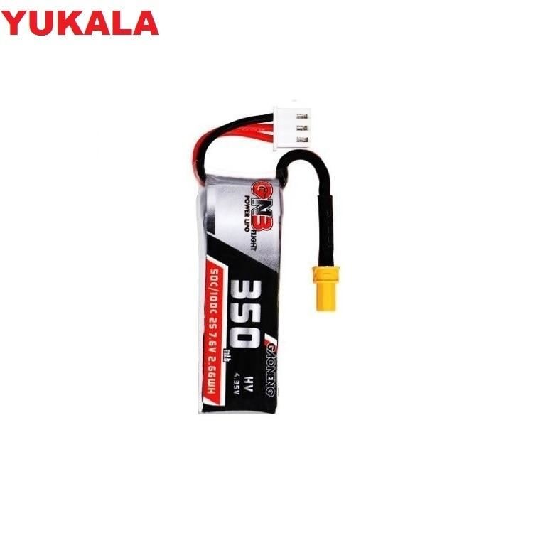 YUKALA 1-4PCS 350mah 7.6V 50C/100C HV Lipo battery with XT30 Plug for BETAFPV Be