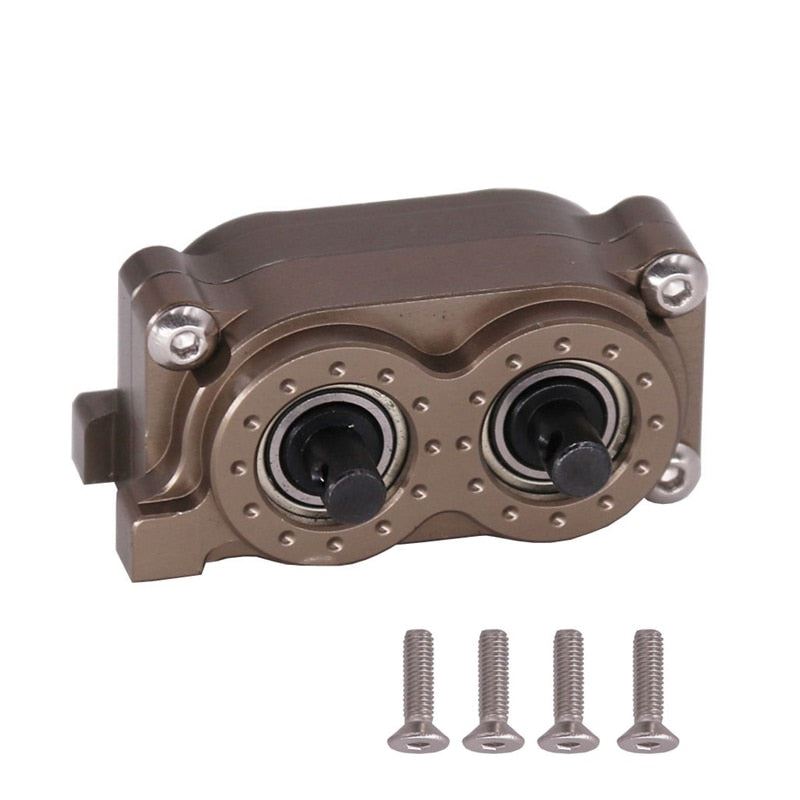 SCX10 CNC Metal Forward and Reverse Transfer Case for SCX10 90046 D90 D110 1/10