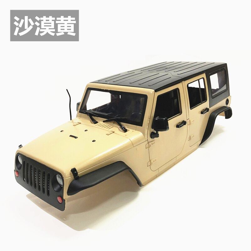 Unassembled 12.3inch 313mm Wheelbase  jeep  Wrangle  Body Car Shell for 1/10 RC