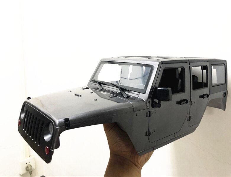 Unassembled 12.3inch 313mm Wheelbase  jeep  Wrangle  Body Car Shell for 1/10 RC