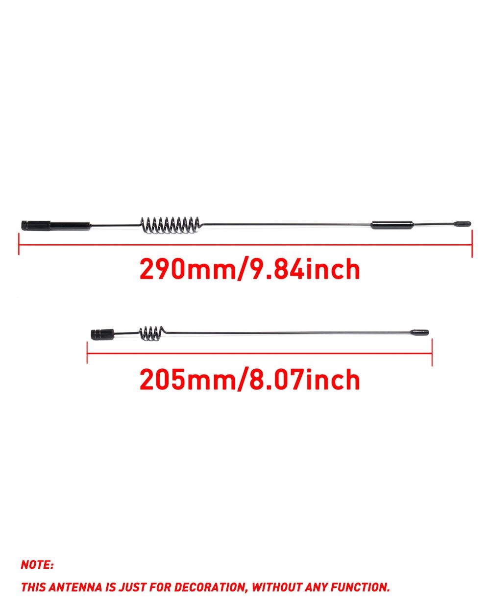 Scale Metal RC Decorative Antenna Mast and Flag Accessories for RC Track 1/8 1/10