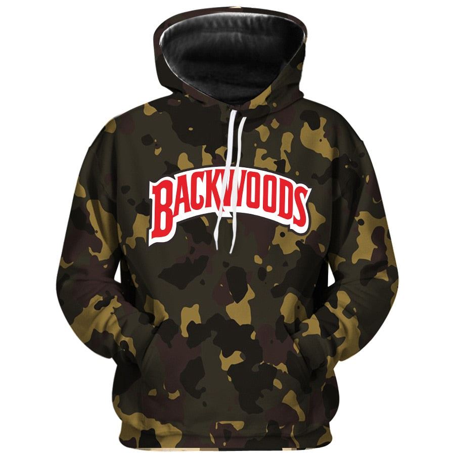 Backwoods Camouflage Honey  Adult Pullover Sweatshirt