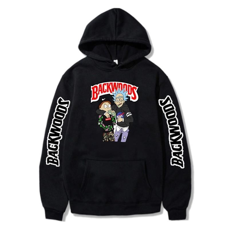 Sweatshirt Men Backwoods Printed Pullover Hoodie Hipster Streetshirt Wear Korean