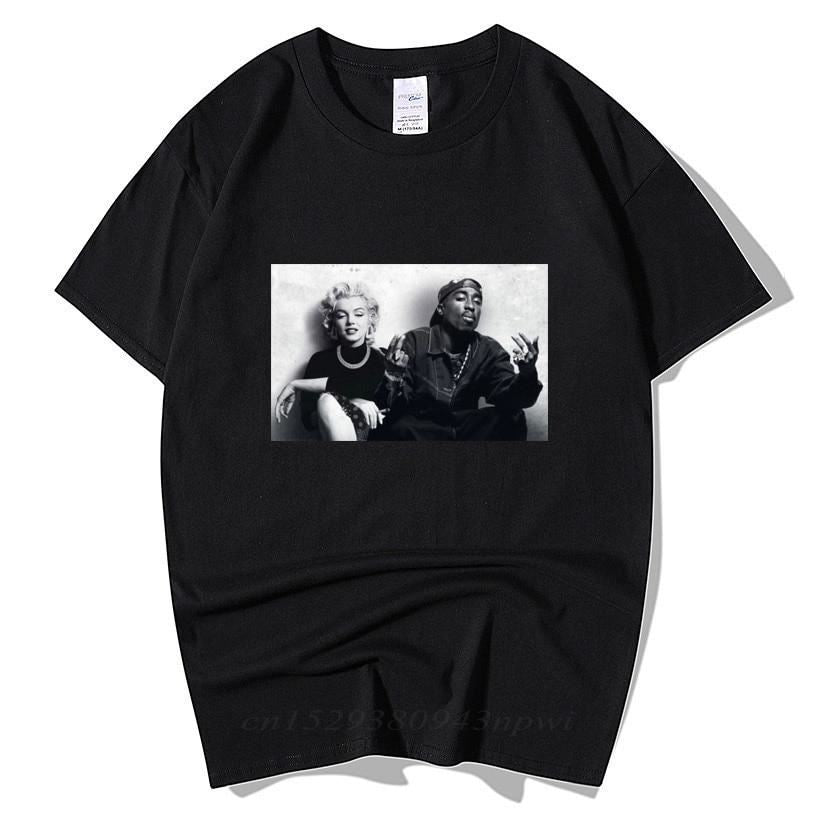 2020 Summer Fashion Design Legends Tupac 2Pac Marilyn Monroe T Shirt Men Casual