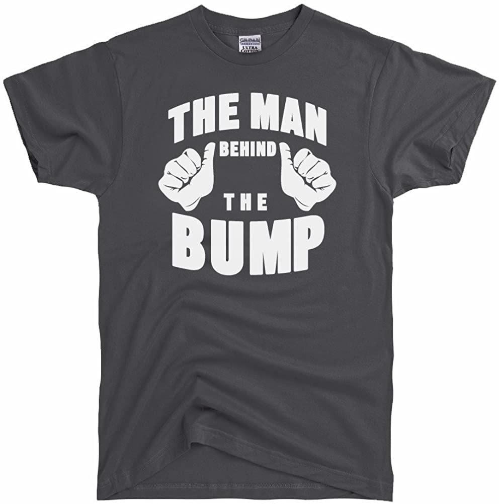 Funny T Shirt 100% Cotton T-shirts The Man Behind The Bump Men's T-Shirt Short S