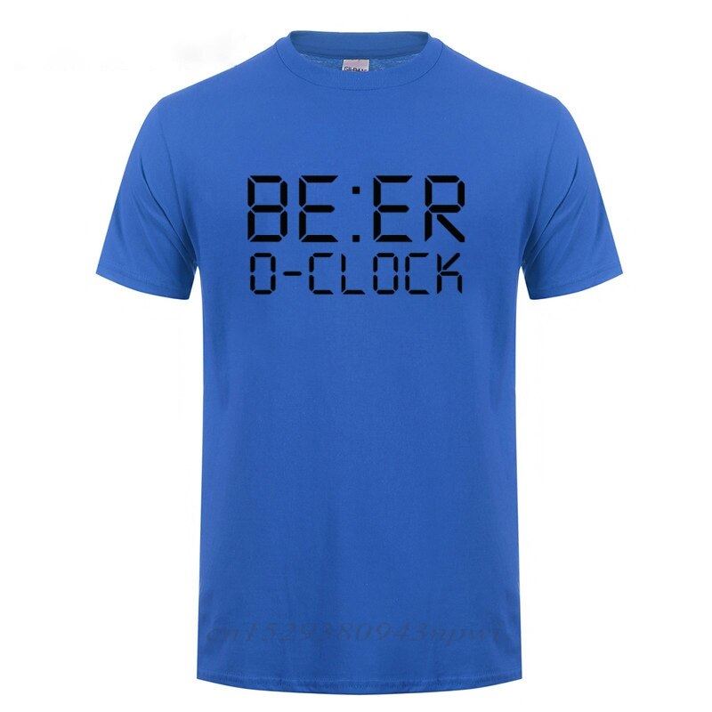 BEER O'CLOCK Drinking Party Joke T-Shirt Funny Birthday Gift For Men Dad Father