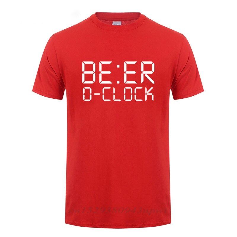 BEER O'CLOCK Drinking Party Joke T-Shirt Funny Birthday Gift For Men Dad Father