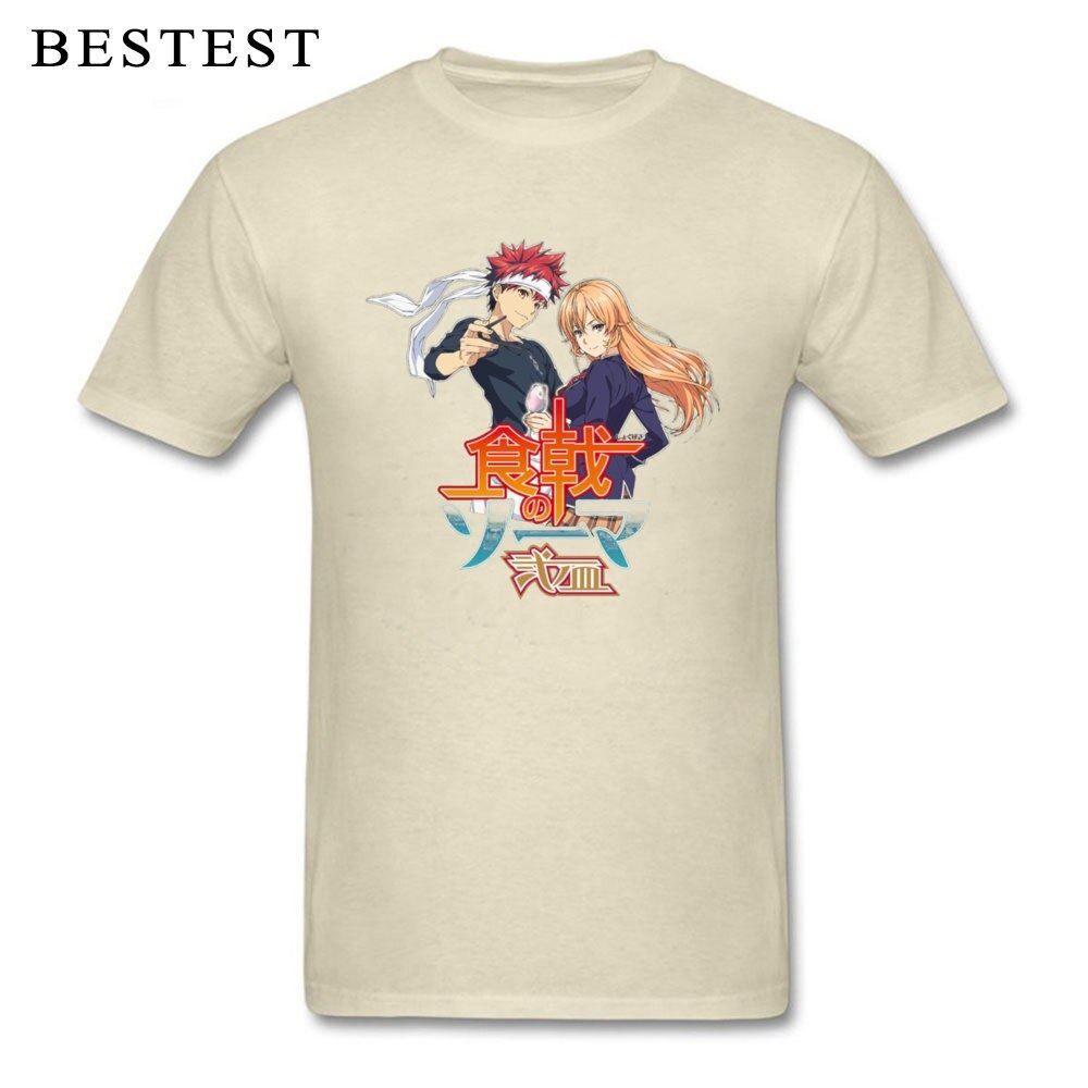 Anime T-shirt Food Wars! Shokugeki no Soma Men T Shirt Chef Cooker Tops Tees Cot