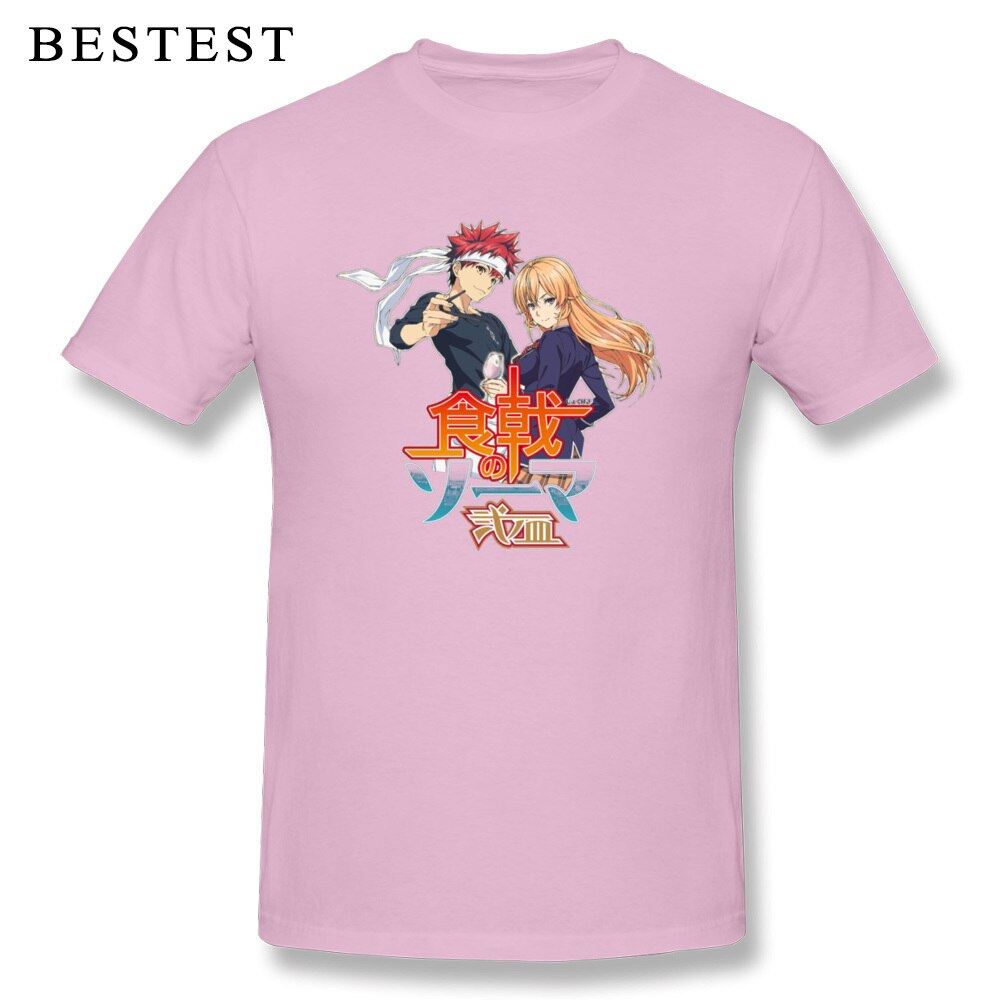 Anime T-shirt Food Wars! Shokugeki no Soma Men T Shirt Chef Cooker Tops Tees Cot