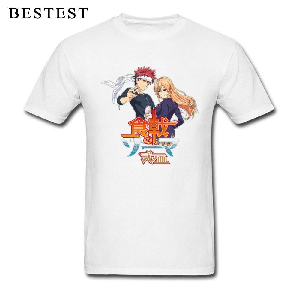 Anime T-shirt Food Wars! Shokugeki no Soma Men T Shirt Chef Cooker Tops Tees Cot