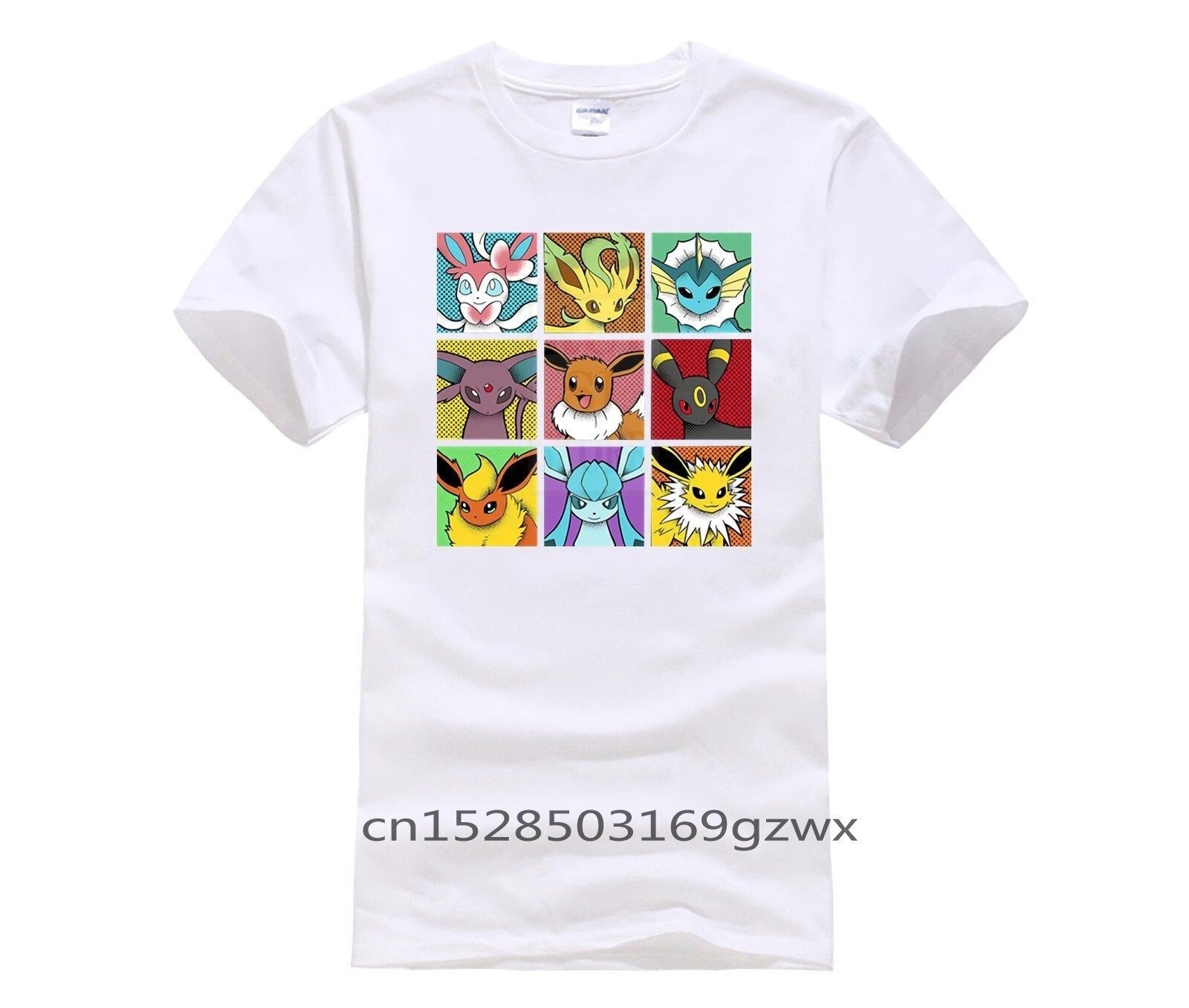 Men's 2020 Fashion Style T Shirt Funny Pop Eeveelutions Eevee Pokemon Japan Anim