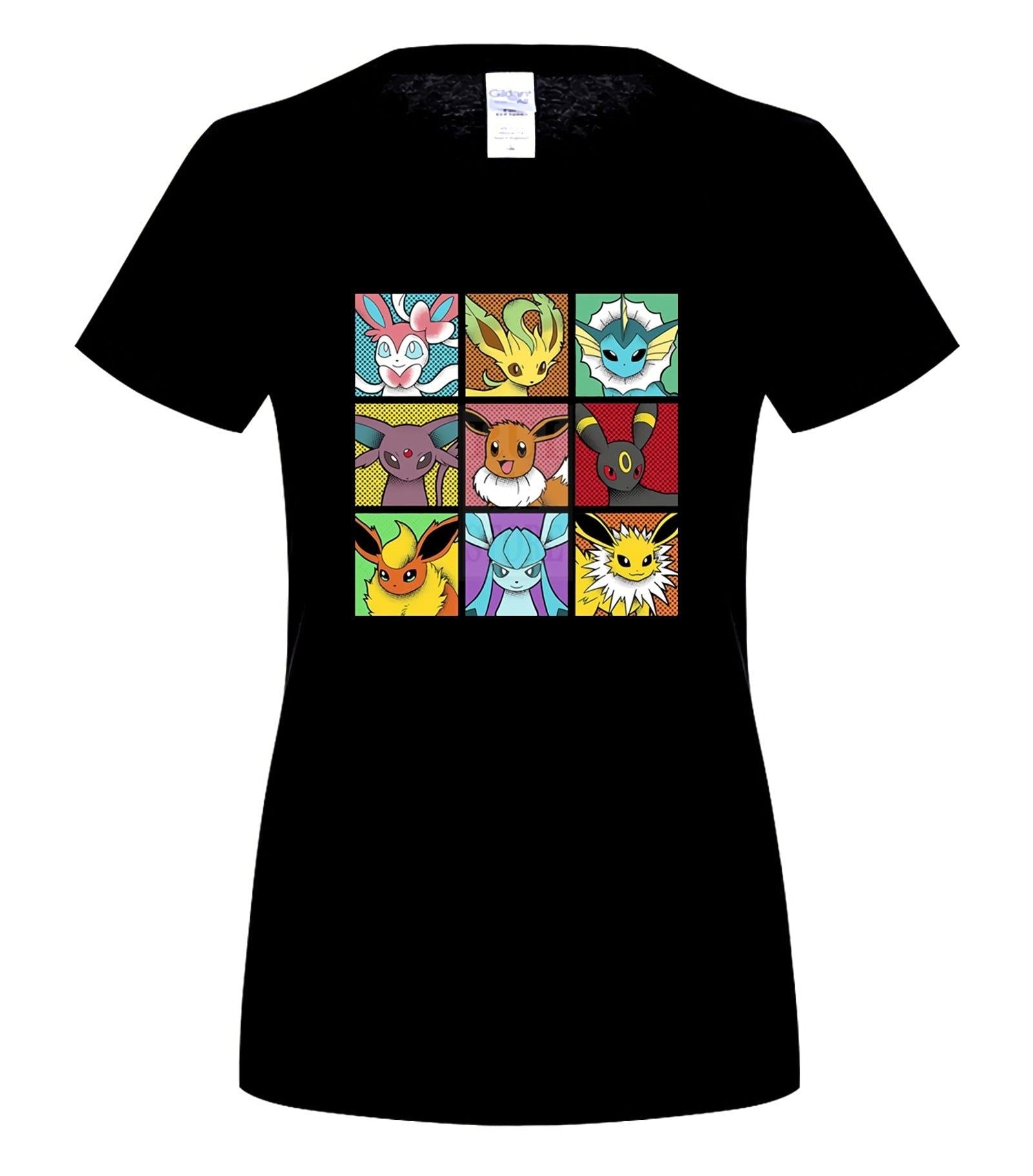 Men's 2020 Fashion Style T Shirt Funny Pop Eeveelutions Eevee Pokemon Japan Anim