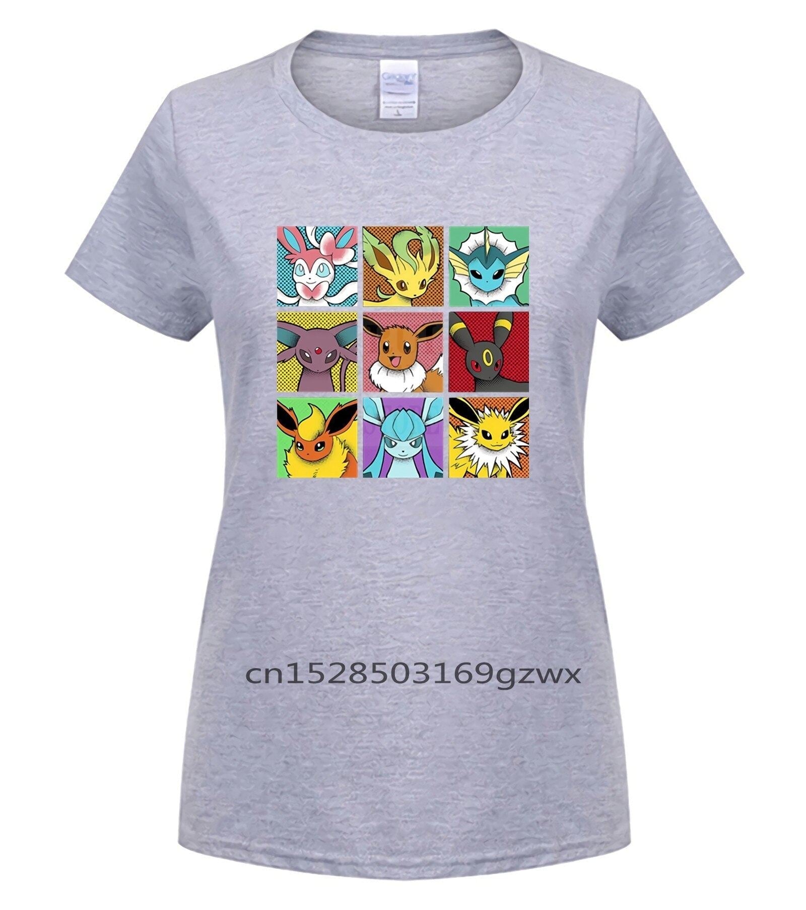 Men's 2020 Fashion Style T Shirt Funny Pop Eeveelutions Eevee Pokemon Japan Anim