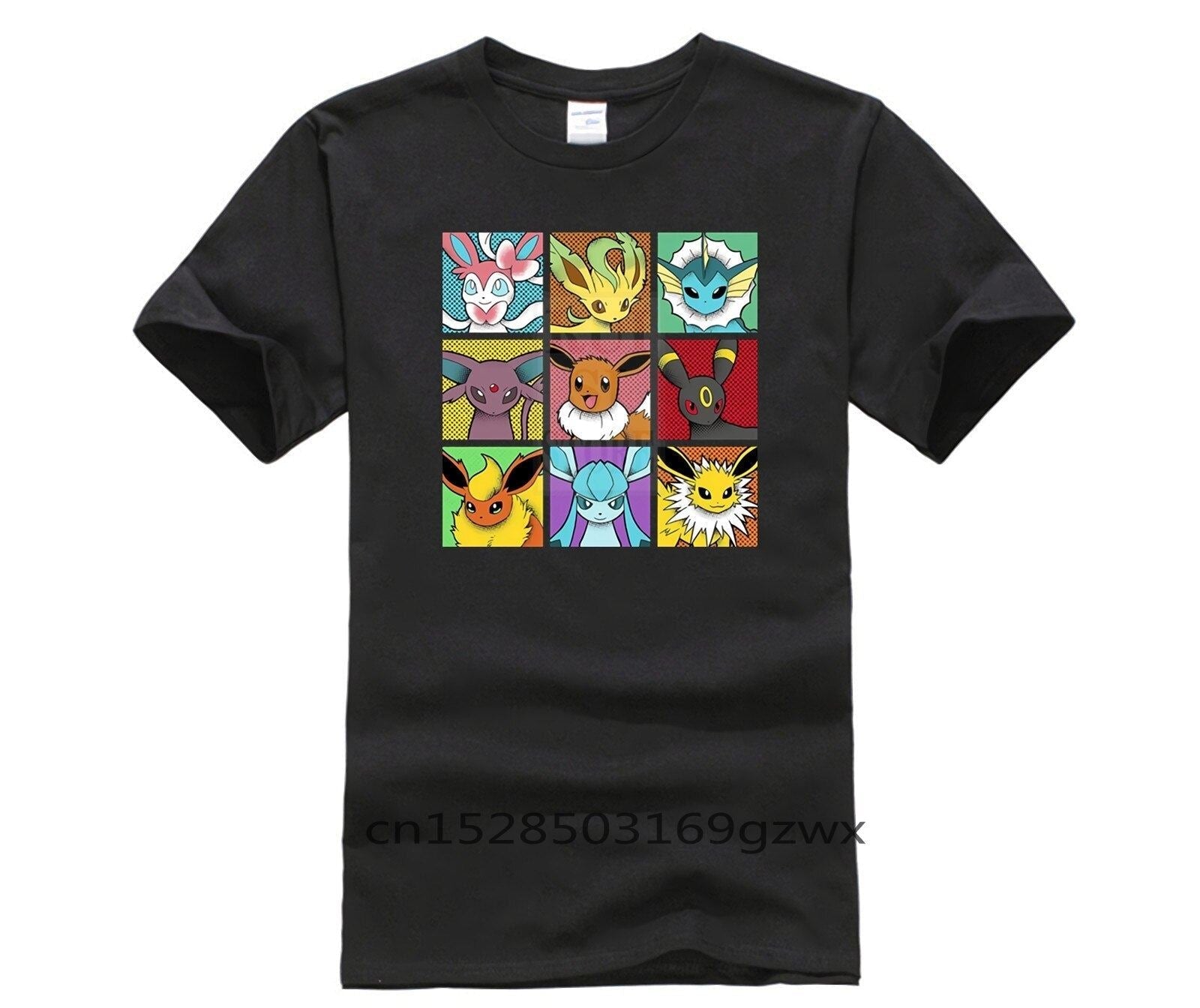 Men's 2020 Fashion Style T Shirt Funny Pop Eeveelutions Eevee Pokemon Japan Anim