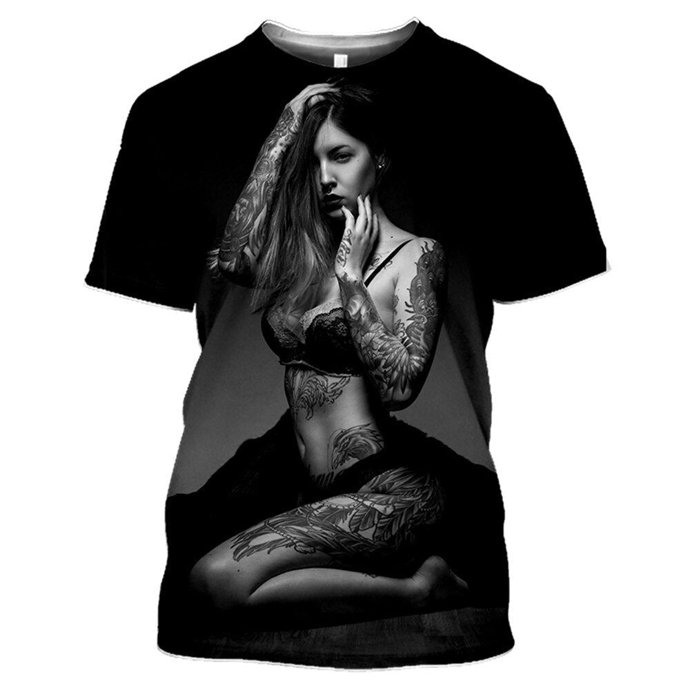 Unisex 3D Printed t shirt Men Women Sexy goddess Harajuku T Shirts men Fashion C