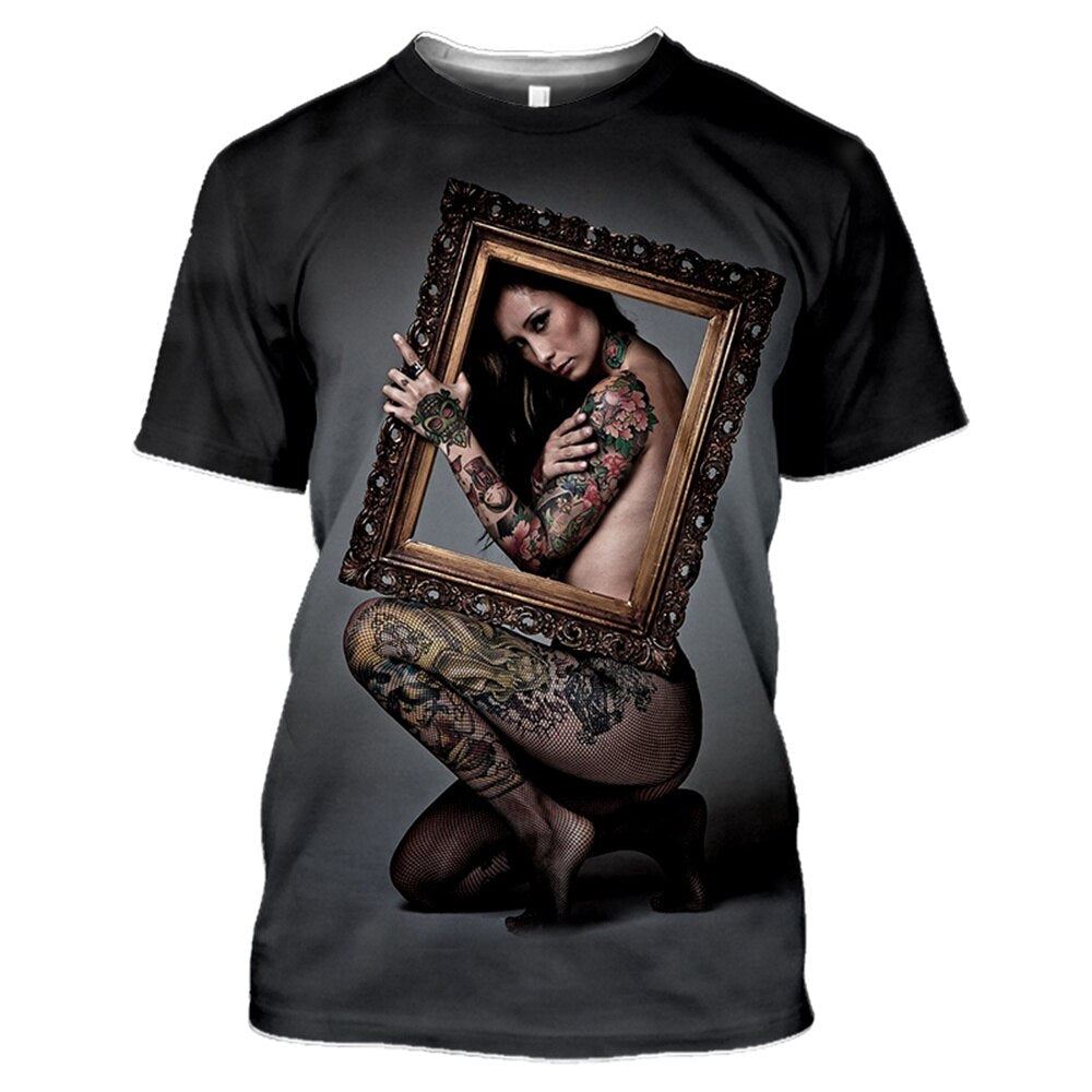 Unisex 3D Printed t shirt Men Women Sexy goddess Harajuku T Shirts men Fashion C