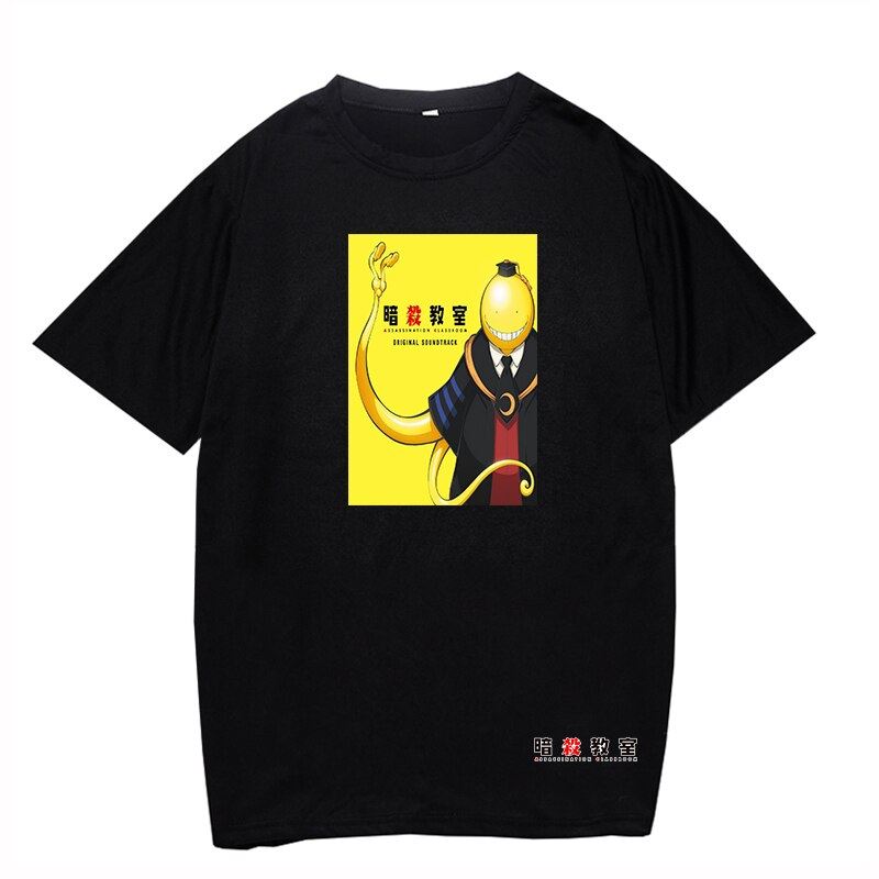 2020 Men's Clothing Summer New Anime Assassination Classroom Black shirt Cool St