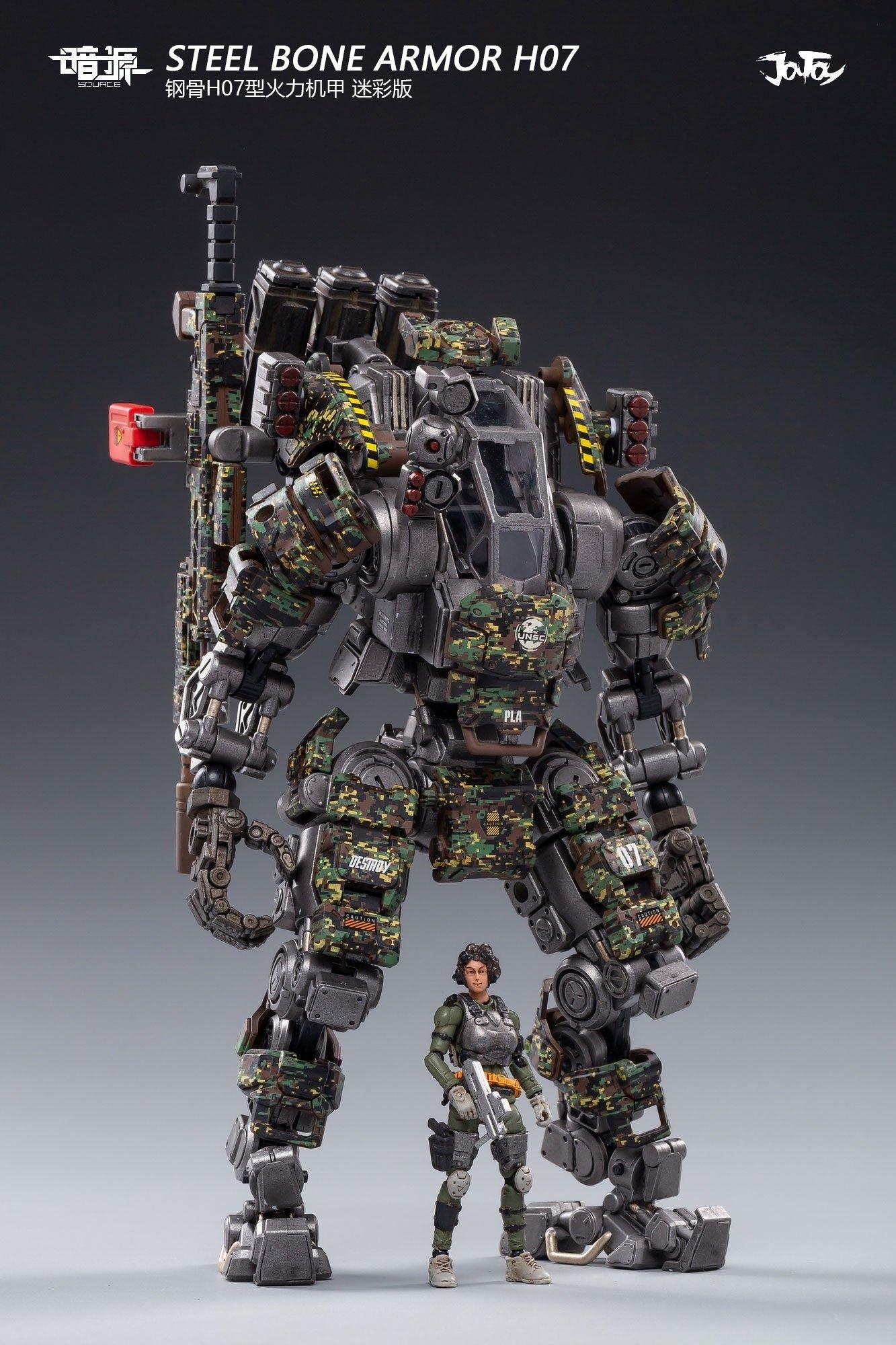 NEW  JOYTOY 1/25 action figure robot Military Steel bone H07 armor cam Mecha Col