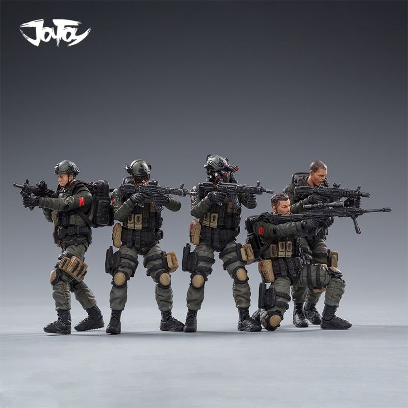 JOYTOY Action Figure PLA Army Anti-Terrorism Unit Soldier Figures Collectible 1/18