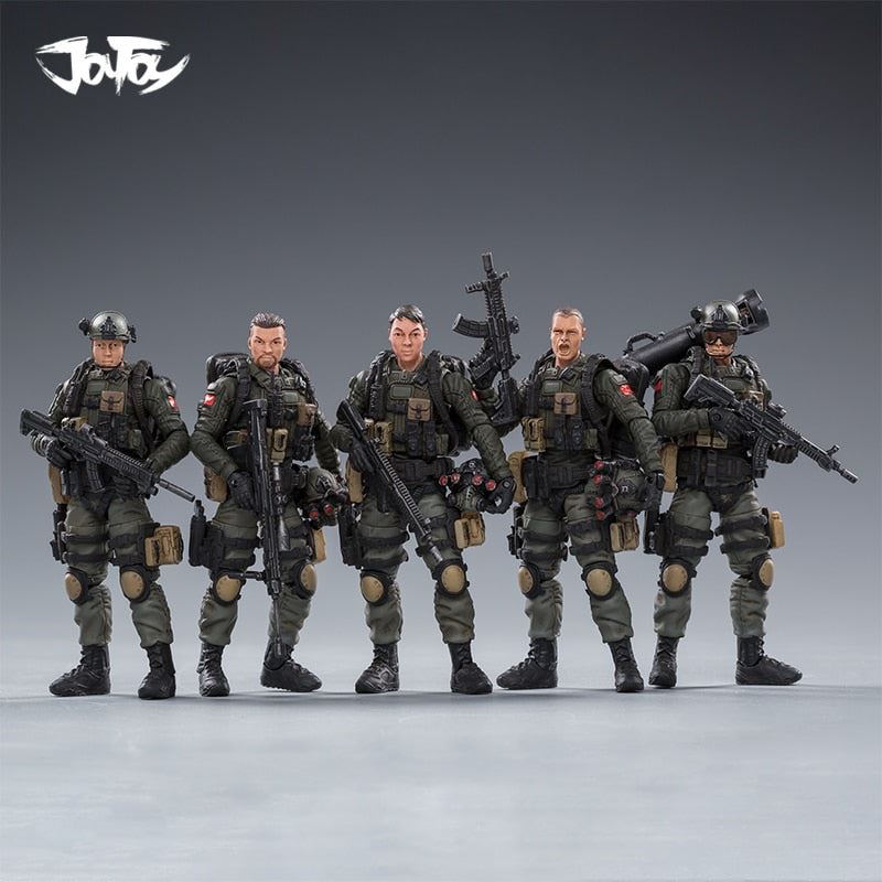 JOYTOY Action Figure PLA Army Anti-Terrorism Unit Soldier Figures Collectible 1/18