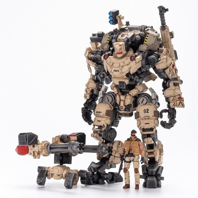 JOYTOY Action Figure STEEL BONE ARMOR Mecha Desert Version and Military 1/25