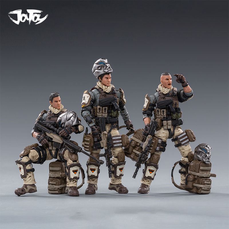 JOYTOY Action Figure HELL SKULL PERISH PARATROOPER HELL'S FIFTH 3pc 1/18"