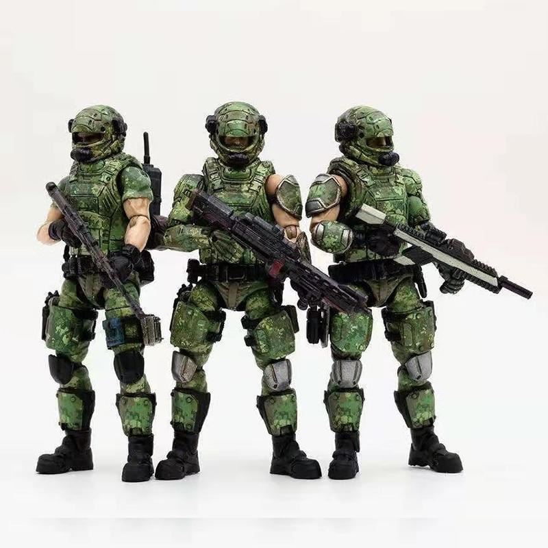 1/18 JOYTOY Action Figure Russian Army Camouflage Uniform Soldier Figures Collec