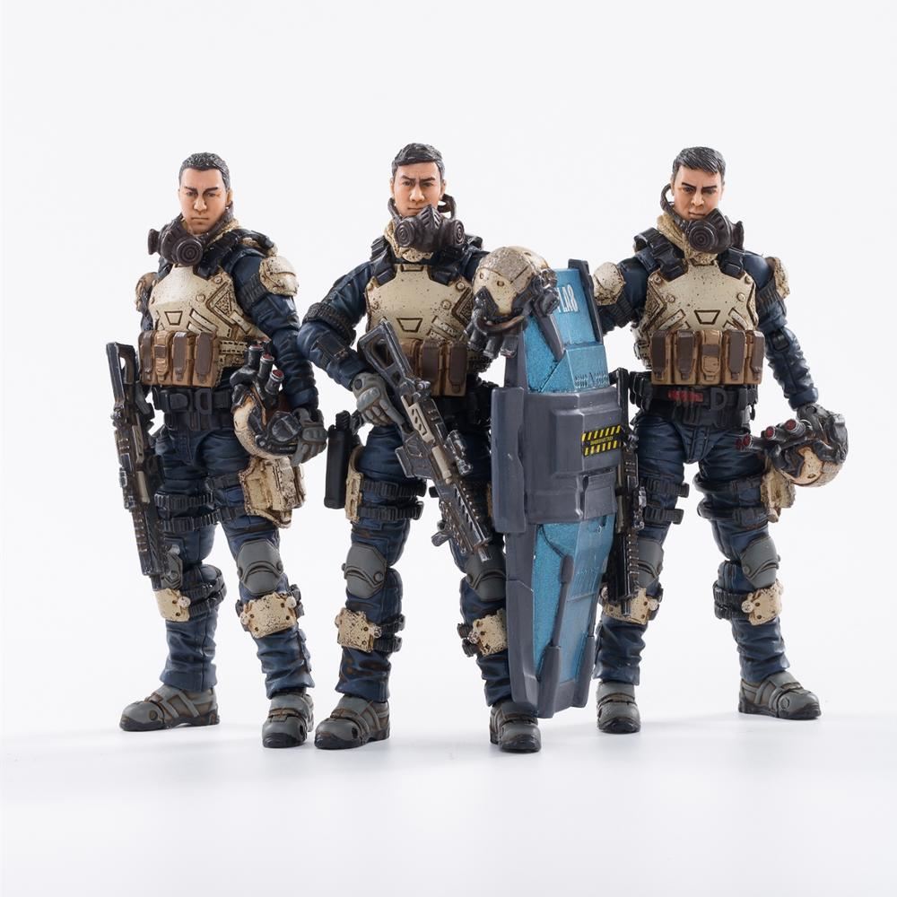 JOYTOY Action Figures (3PCS/Set) Starhawk 8th Army Indigo Fleet Military So 1/18