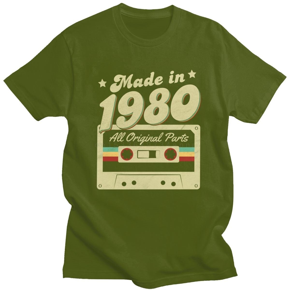 Men's Made In 1980 Tee 40th Birthday 40 Years Old School Retro 80 T Shirt Annive