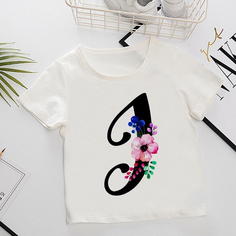 Unisex Summer New T-shirt Fashion Alphabet Girls Tshirts Harajuku Retro Boy Tshi