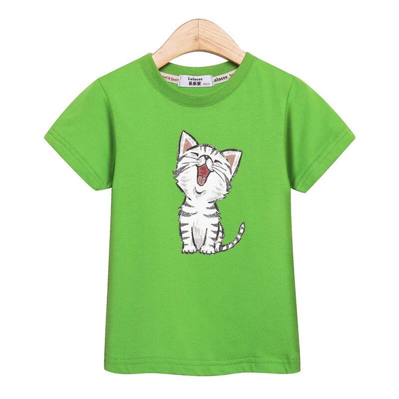 Little girl t-shirt fashion kids tops short sleeve tees 100% cotton shirt cute c