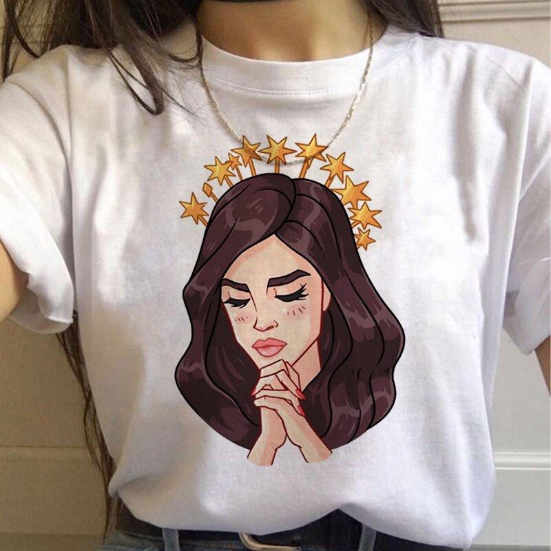 90s Graphic Aesthetic Tshirt Korean Style Top Tees Female Lana Del Rey Harajuku