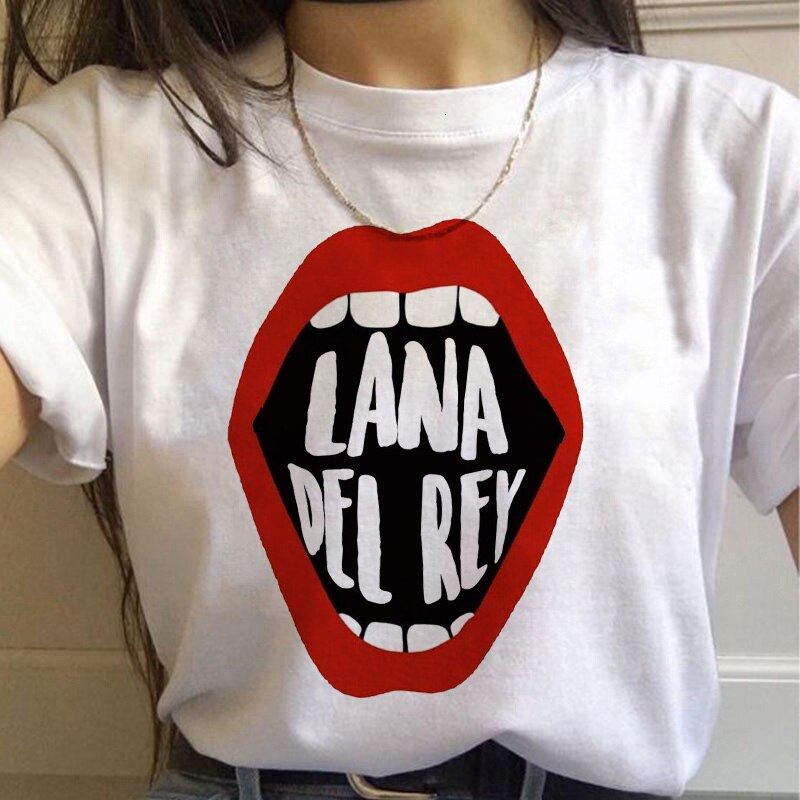 90s Graphic Aesthetic Tshirt Korean Style Top Tees Female Lana Del Rey Harajuku