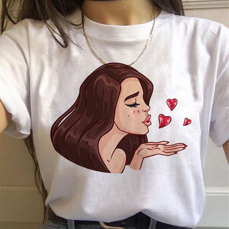 90s Graphic Aesthetic Tshirt Korean Style Top Tees Female Lana Del Rey Harajuku