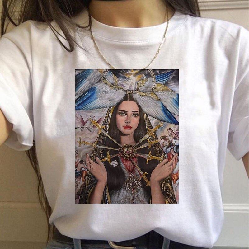 90s Graphic Aesthetic Tshirt Korean Style Top Tees Female Lana Del Rey Harajuku