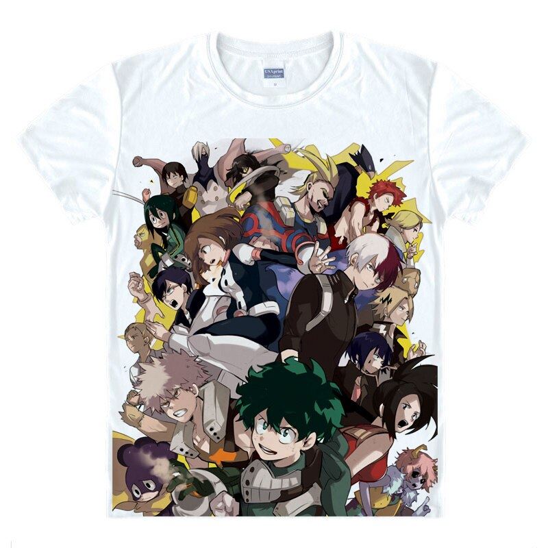 Newest My Hero Academia T Shirts Men Short Sleeve Clothing Boku No Hero Academia