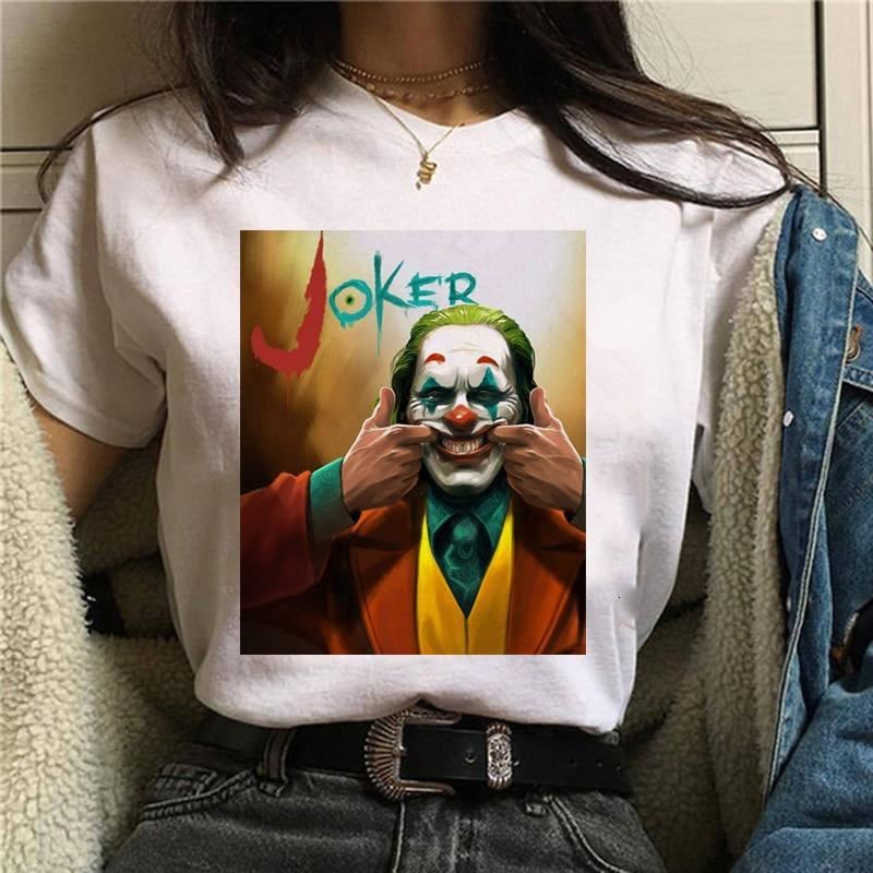 2019 Joker T shirt White Men/women/kid T Shirt Summer Casual Harajuku Aesthetics