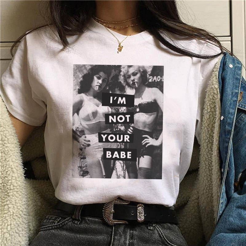 2020 Feminists T Shirt Women Feminism GRL PWR Ullzang Harajuku T-shirt Girl Powe