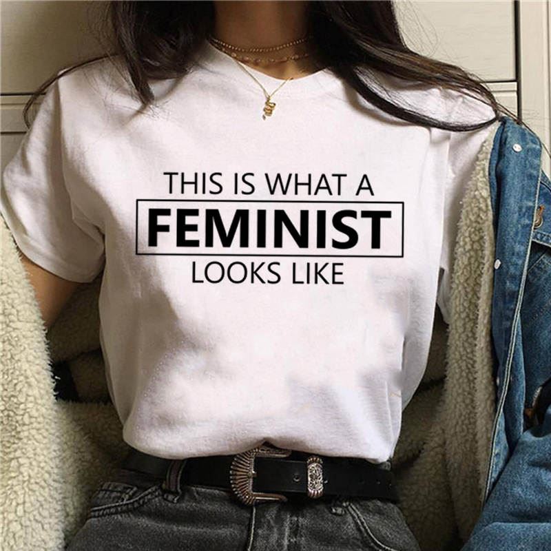 2020 Feminists T Shirt Women Feminism GRL PWR Ullzang Harajuku T-shirt Girl Powe