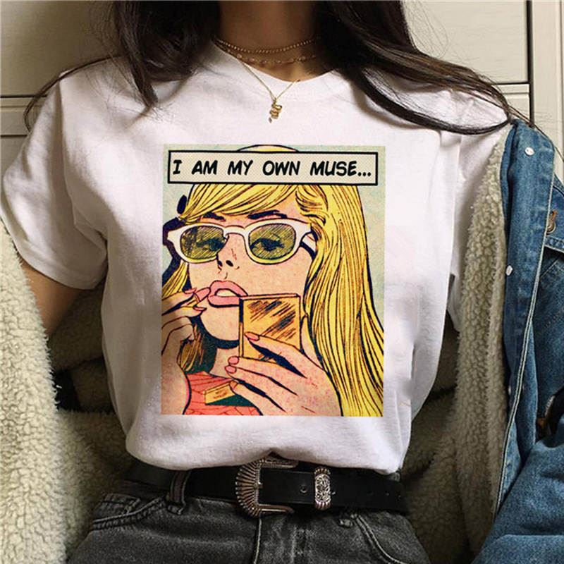 2020 Feminists T Shirt Women Feminism GRL PWR Ullzang Harajuku T-shirt Girl Powe