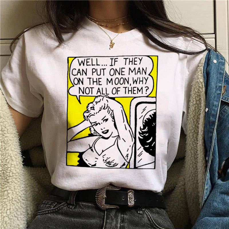 2020 Feminists T Shirt Women Feminism GRL PWR Ullzang Harajuku T-shirt Girl Powe