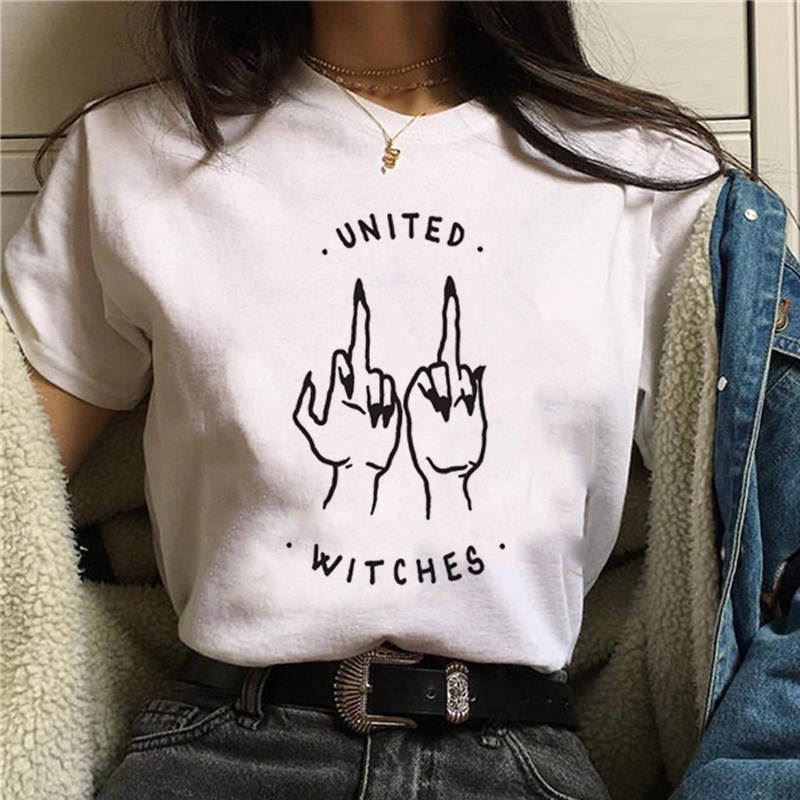 2020 Feminists T Shirt Women Feminism GRL PWR Ullzang Harajuku T-shirt Girl Powe