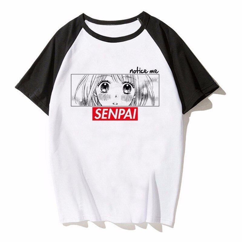 Japanese Anime Shirt  Senpai T Shirt Men Male Women T-shirt Boku No Hero Academi