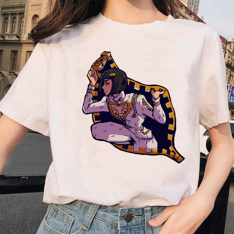 Japan Anime JoJo Bizarre Adventure Funny T-shirts for Man woman Printed Tshirt C