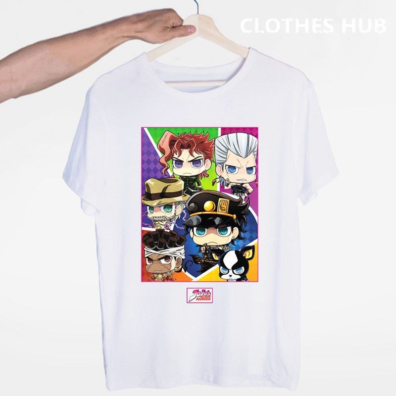 JoJo Bizarre Adventure Funny T-shirts for Man/woman Japan Anime Printed Tshirt C