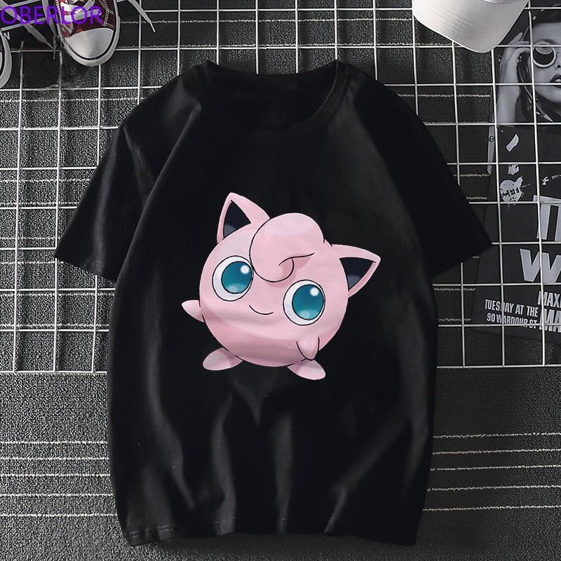 Kawaii Animal Unisex T-shirt  O-Neck Casual Korean Style Clothes Harajuku Japan