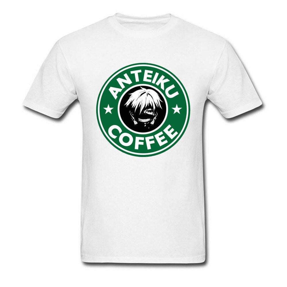 Anteiku Coffee T Shirt Tokyo Ghoul T-shirt Men Black Green Tops Unique Anime Lov