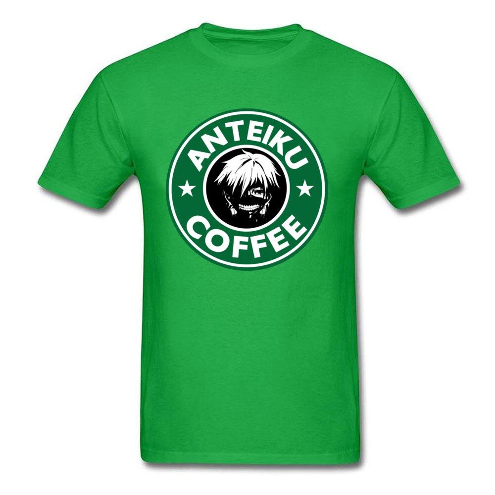 Anteiku Coffee T Shirt Tokyo Ghoul T-shirt Men Black Green Tops Unique Anime Lov